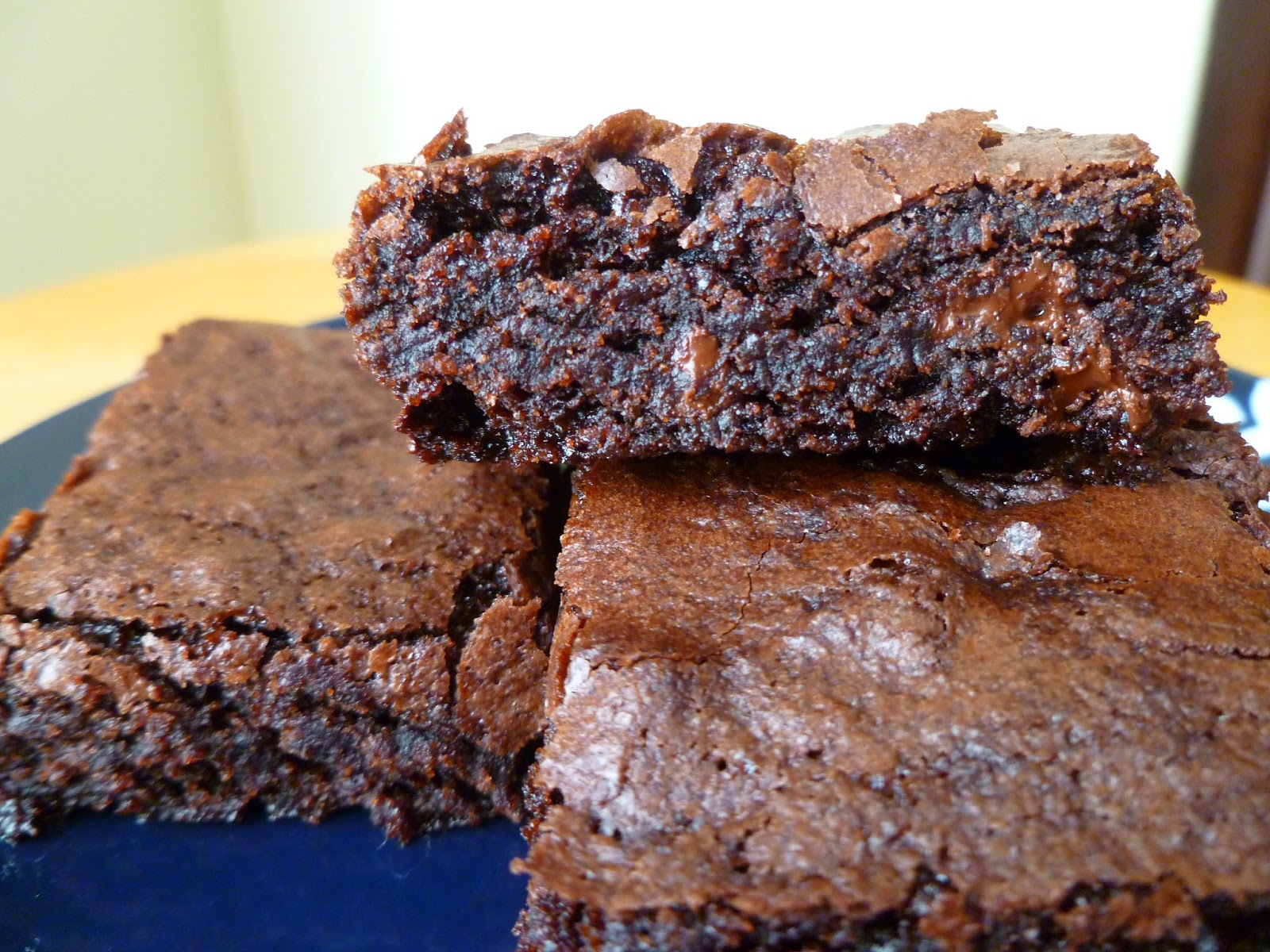 brownies made with melted chocolate chips